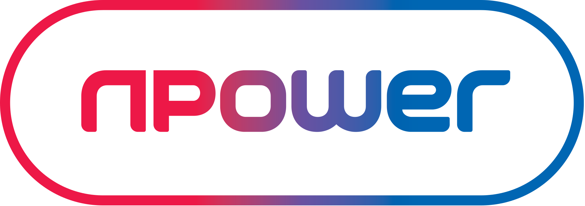 npower lozenge shaped logo in red and blue for explainer video page