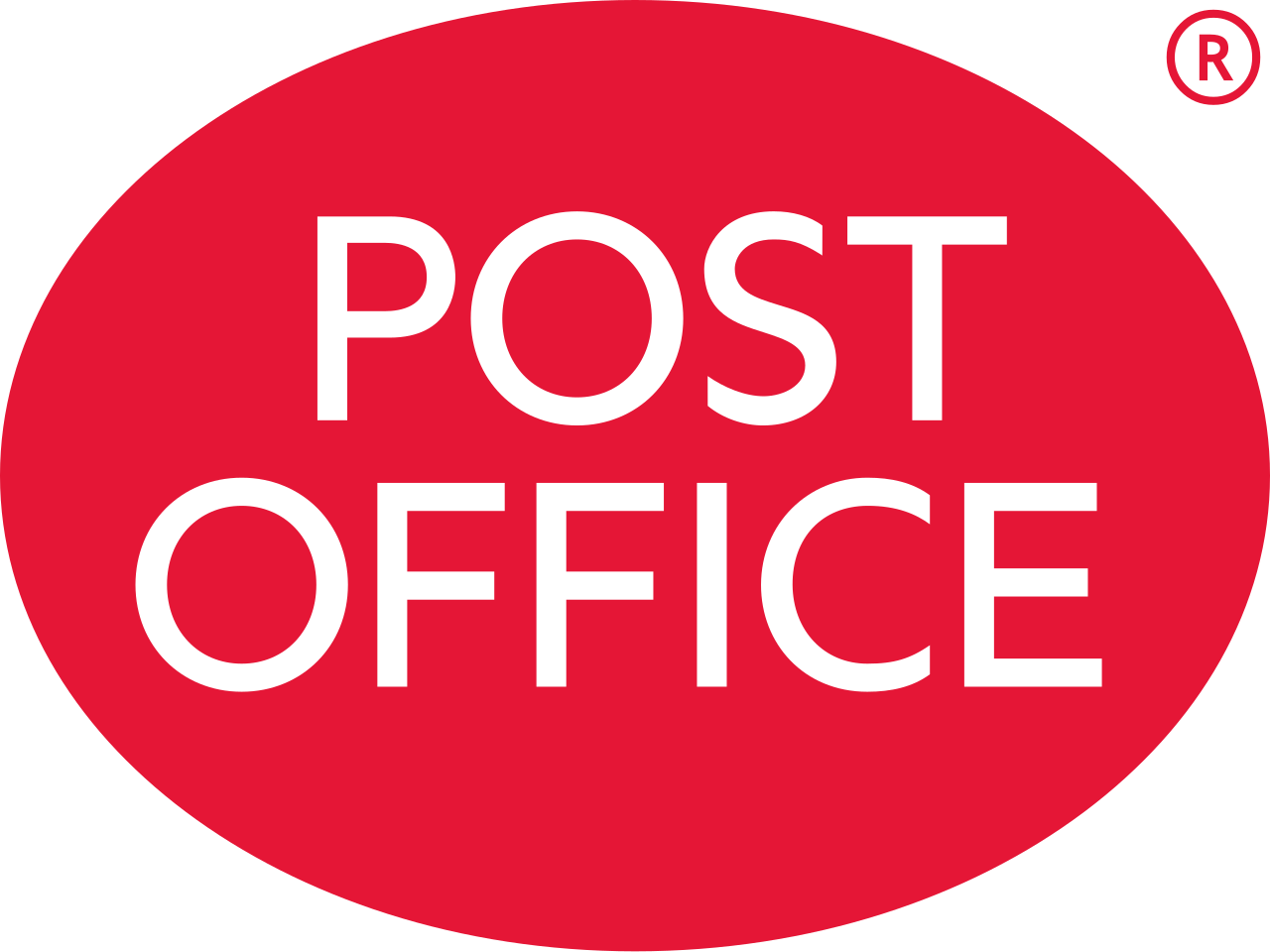 Red oval Post Office logo for training video page