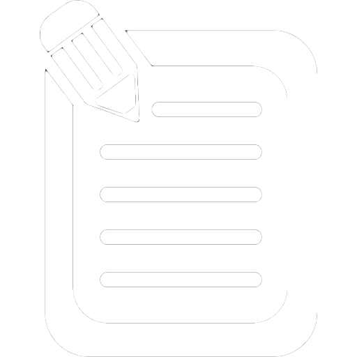Script icon with paper and pencil for training video page